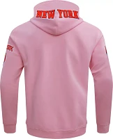 Pro Standard Men's New York Knicks Pink Chenille Pullover Hoodie