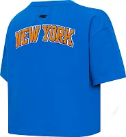 Pro Standard Women's New York Knicks Royal Boxy T-Shirt