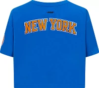 Pro Standard Women's New York Knicks Royal Boxy T-Shirt