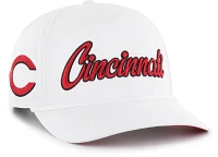 '47 Adult Cincinnati Reds White Overhand Hitch Adjustable Hat