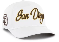 '47 Adult San Diego Padres White Overhand Hitch Adjustable Hat