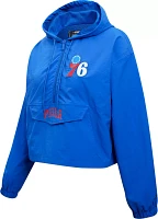 Pro Standard Women's Philadelphia 76ers Woven Half Zip Jacket