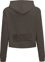 Pro Standard Women's Portland Trail Blazers Dark Khaki Cropped Hoodie