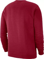 Nike Men's Oklahoma Sooners Crimson Club Fleece Crew Neck Sweatshirt