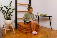 BenchK Foldable Brown Gymnastic Mattress