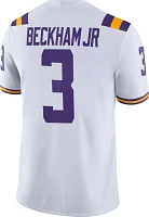 Nike Men's Odell Beckham Jr. LSU Tigers #3 Dri-FIT Game Football White Jersey