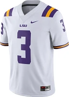 Nike Men's Odell Beckham Jr. LSU Tigers #3 Dri-FIT Game Football White Jersey