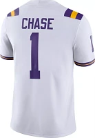 Nike Men's LSU Tigers Ja'Marr Chase #1 Dri-FIT Game Football White Jersey