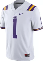 Nike Men's LSU Tigers Ja'Marr Chase #1 Dri-FIT Game Football White Jersey