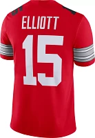 Nike Men's Ezekiel Elliott Ohio State Buckeyes #15 Scarlet Dri-FIT Game Football Jersey