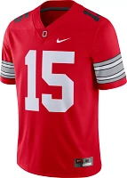 Nike Men's Ezekiel Elliott Ohio State Buckeyes #15 Scarlet Dri-FIT Game Football Jersey