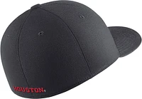 Nike Men's Houston Cougars Grey Swoosh Flex Stretch Fit Hat