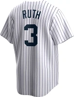 Nike Men's New York Yankees Babe Ruth #3 White Cool Base Jersey