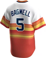 Nike Men's Houston Astros Jeff Bagwell #5 Navy Cooperstown V-Neck Pullover Jersey