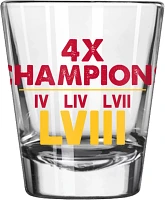 Logo Super Bowl LVIII Champions Kansas City Chiefs 2 oz. Shot Glass