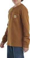 Carhartt Little Boys' Long Sleeve Henley Pocket T-Shirt