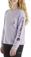 Carhartt Girls' Long Sleeve Graphic Pocket T-Shirt