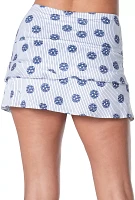 Lucky Love Women's Long Bounce It Scallop Skirt