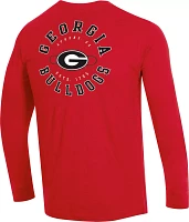 Champion Men's Georgia Bulldogs Red Lifestyle Long Sleeve T-Shirt