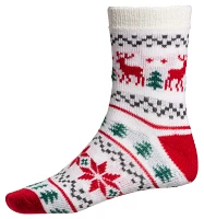 Northeast Outfitters Men's Cozy Cabin Holiday Reindeer Fairisle Socks