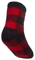 Northeast Outfitters Youth Cozy Cabin Holiday Buff Check Socks