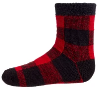 Northeast Outfitters Youth Cozy Cabin Holiday Buff Check Socks