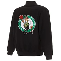 JH Design Men's Boston Celtics Black Reversible Wool Jacket