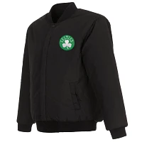 JH Design Men's Boston Celtics Black Reversible Wool Jacket