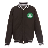 JH Design Men's Boston Celtics Grey Reversible Fleece Jacket