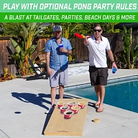 GoSports 4' x 2' Premium Wood Cornhole Set- Retro Beach