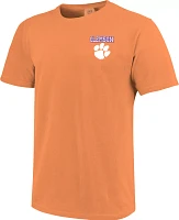 Image One Women's Clemson Tigers Orange Block Letter T-Shirt