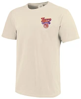 Image One Men's Clemson Tigers Ivory Baseball Logo T-Shirt