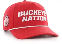 '47 Men's Ohio State Buckeyes Red Hitch Rope Snapback Adjustable Hat