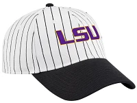 Colosseum Men's LSU Tigers Purple Pin Stripe Adjustable Baseball Hat