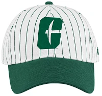 Colosseum Men's Charlotte 49ers Green Pin Stripe Adjustable Baseball Hat