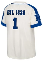 Colosseum Men's Duke Blue Devils Cream Ruth Replica Baseball Jersey