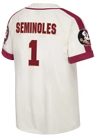 Colosseum Men's Florida State Seminoles Cream Ruth Replica Baseball Jersey