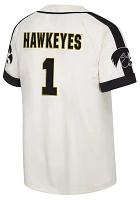 Colosseum Men's Iowa Hawkeyes Cream Ruth Replica Baseball Jersey