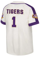 Colosseum Men's LSU Tigers Cream Ruth Replica Baseball Jersey