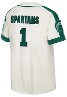 Colosseum Men's Michigan State Spartans Cream Ruth Replica Baseball Jersey