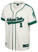 Colosseum Men's Michigan State Spartans Cream Ruth Replica Baseball Jersey