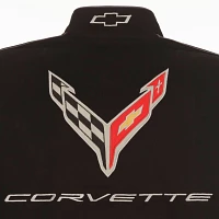 JH Design Corvette Black Twill Racing Jacket