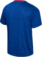 Colosseum Men's Kansas Jayhawks Blue Wright T-Shirt