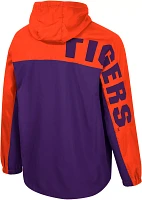 Colosseum Men's Clemson Tigers Orange 1/2 Zip Anorak Jacket