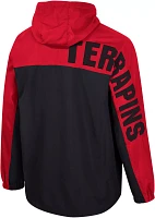 Colosseum Men's Maryland Terrapins Red 1/2 Zip Anorak Jacket