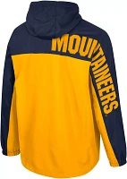 Colosseum Men's West Virginia Mountaineers Blue 1/2 Zip Anorak Jacket