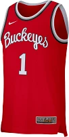 Nike Men's Ohio State Buckeyes #1 Scarlet Replica Retro Basketball Jersey