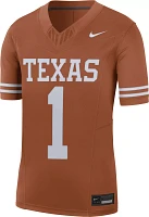 Nike Men's Texas Longhorns #1 Burnt Orange Dri-FIT Limited VF Football Jersey