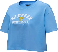 Pro Standard Women's Southern University Jaguars Columbia Blue Classic Boxy T-Shirt