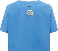 Pro Standard Women's Southern University Jaguars Columbia Blue Classic Boxy T-Shirt